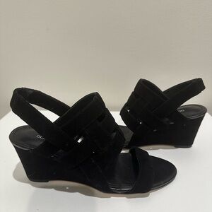 Donald J. Pliner Black Suede Wedges - Brand New Never Been Worn